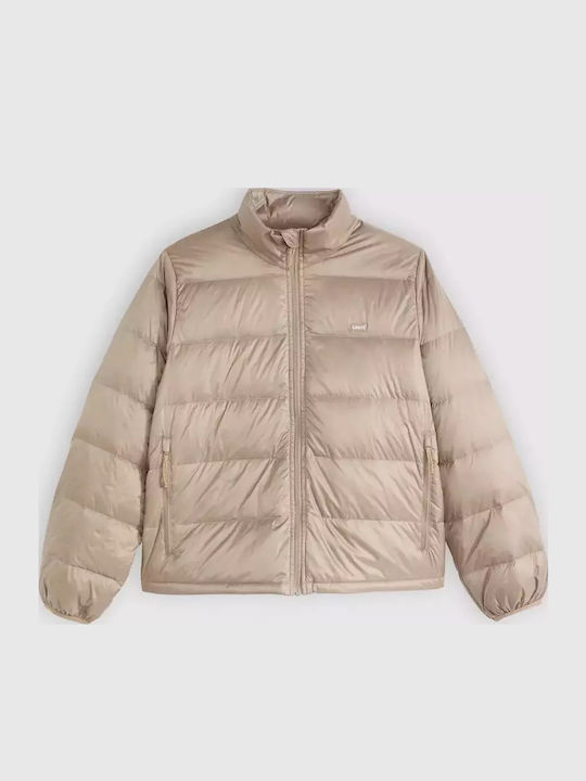 Willa Down Packable Κοντό Γυναικείο Puffer Μπουφάν για Χειμώνα Καφέ
