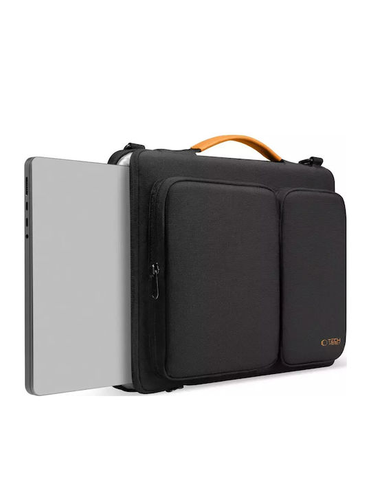 Tech-Protect Defender Τσάντα Ώμου / Χειρός για Laptop 14" Black / Orange