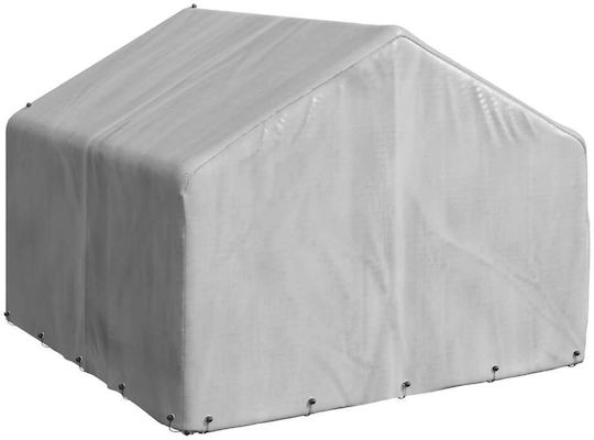 Outdoor Dog Kennel Cover 2x2x1.5 M Galvanized Steel