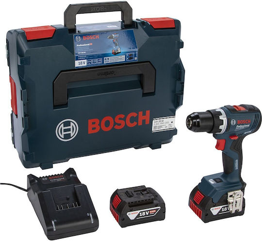 Bosch GSR 18V-65 Δραπανοκατσάβιδο Μπαταρίας Brushless 18V 2x5Ah