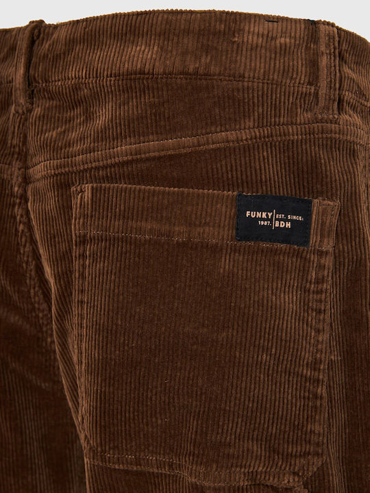 Trousers Chino in Loose Fit Brown