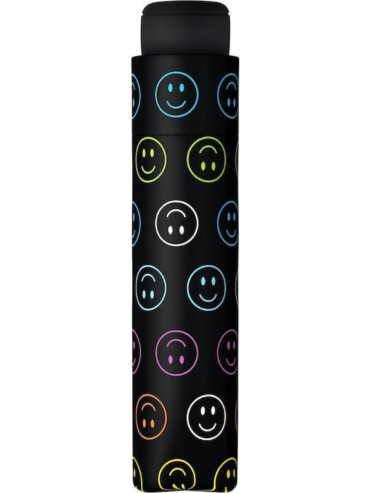 Doppler Umbrelă de ploaie Compact Neagră