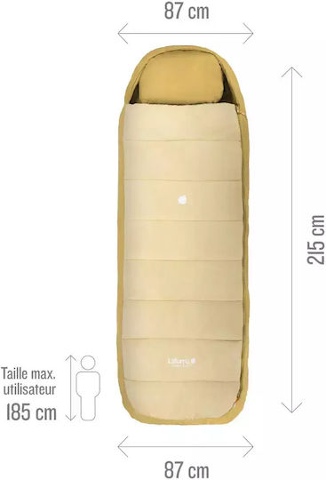 Lafuma Sleeping Bag Μονό 2 Εποχών Nunavut Sesame