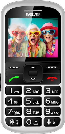 Evolveo EasyPhone XS Single SIM Mobile with Large Buttons White