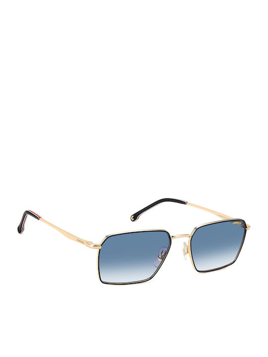 Carrera Men's Sunglasses with Gold Metallic Frame and Grey Gradient Lens 356/S RHL/08