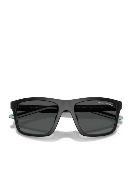 Armani Exchange Ανδρικά Γυαλιά Ηλίου με Μαύρο Κοκκάλινο Σκελετό και Γκρι Φακό AX4149SU 805887