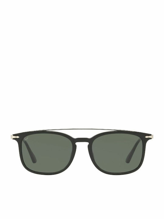 Persol Men's Sunglasses with Black Plastic Frame and Green Lens PO3173S 95/31