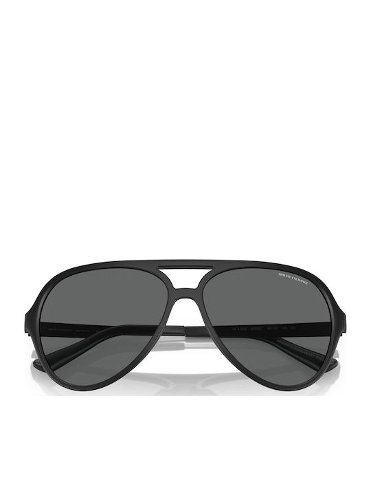 Armani Exchange Мъжки Слънчеви Очила с Черна Метална Рамка и Сиви Стъкла AX4133S 807887