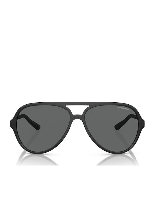 Armani Exchange Мъжки Слънчеви Очила с Черна Метална Рамка и Сиви Стъкла AX4133S 807887