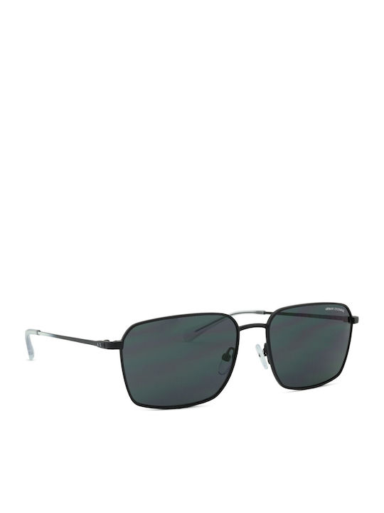 Armani Exchange Мъжки Слънчеви Очила с Черна Метална Рамка и Сиви Стъкла AX2053S 600087