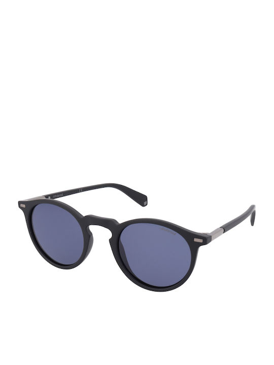 Polaroid Men's Sunglasses with Black Plastic Frame and Blue Lens PLD2086S 003/C3