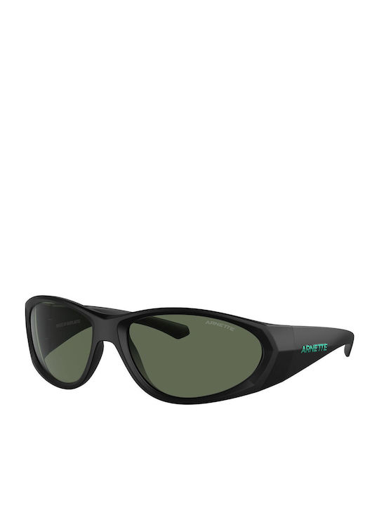 Arnette Ilum 2.0 Unisex Sunglasses with Black Horn-Rimmed Frame and Grey Lens