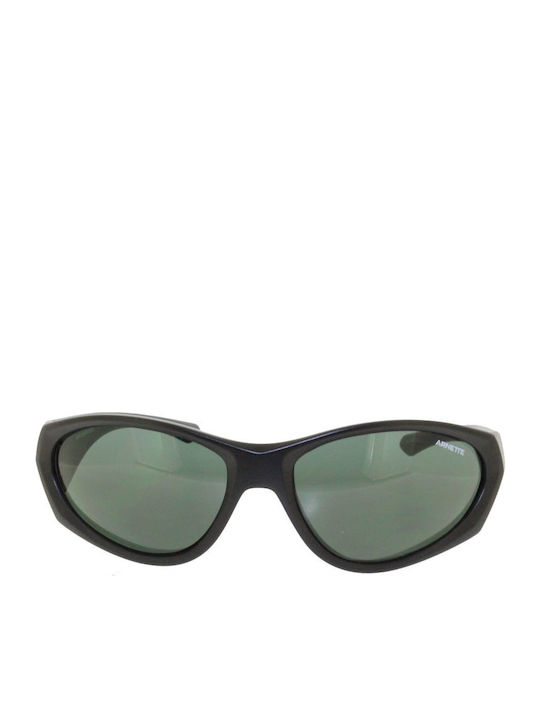 Arnette Ilum 2.0 Unisex Sunglasses with Black Horn-Rimmed Frame and Grey Lens