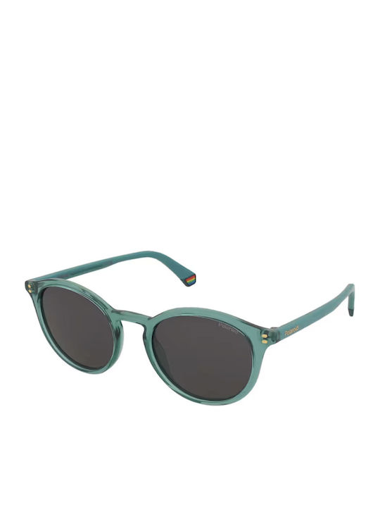 Polaroid Unisex Sunglasses with Green Plastic Frame and Gray Lens PLD6233/S 1ED/M9