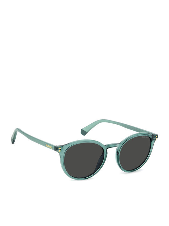 Polaroid Unisex Sunglasses with Green Plastic Frame and Gray Lens PLD6233/S 1ED/M9