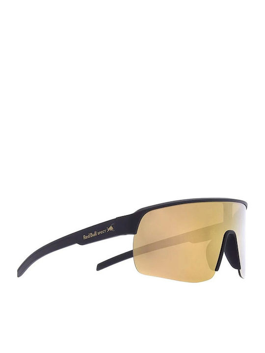 Red Bull Spect Unisex Γυαλιά Ηλίου με Μαύρο Κοκκάλινο Σκελετό και Χρυσό Καθρέφτη Φακό DAKOTA-007