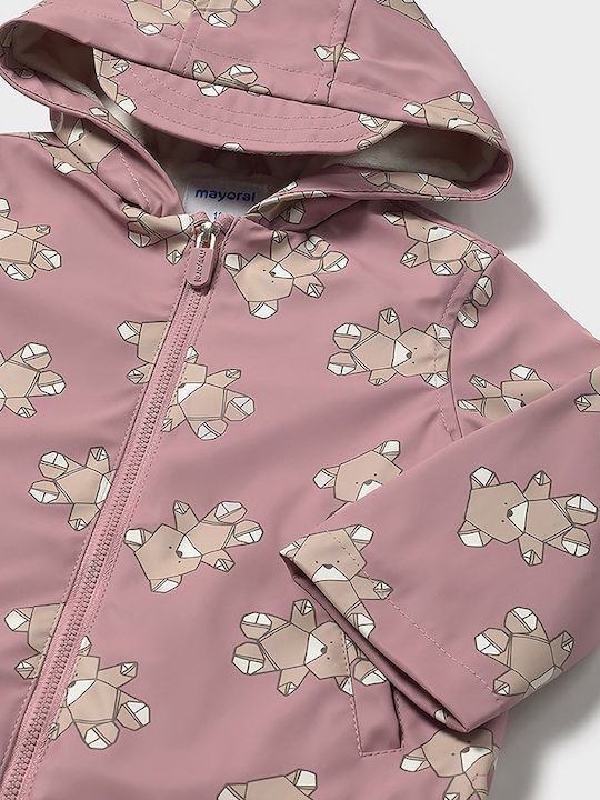 Kinder Freizeitjacke mit Kapuze Pink