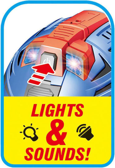 507850 Parking Helmet Blue 2 Metal Cars Light Sound 27x20x29cm Luna