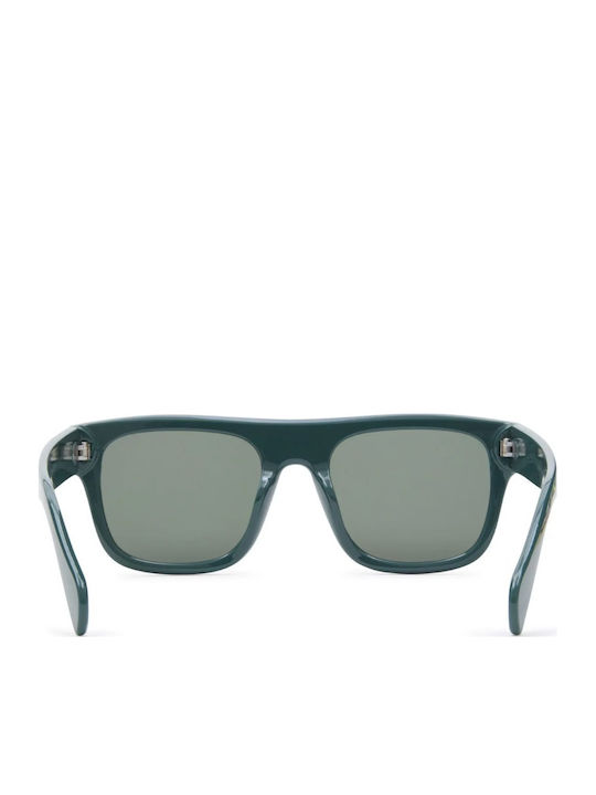 Vans Squared Off Unisex Sunglasses with Green Plastic Frame and Green Lens VN0A7PR1BDX