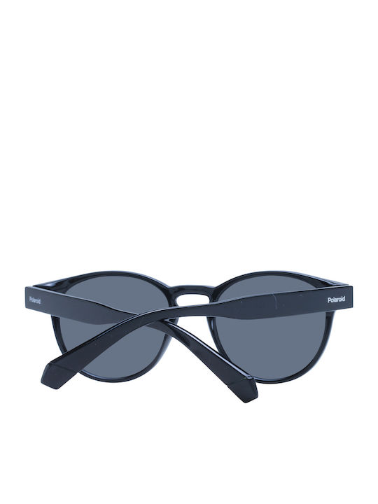 Polaroid Men's Sunglasses With Black Horn-Rimmed Frame And Grey Polarized Lens PLD6175/S 807/M9