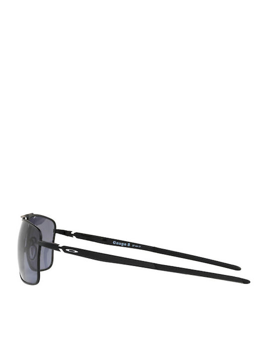Oakley Gauge 8 Мъжки Слънчеви Очила с Черна Метална Рамка и Черни Стъкла OO4124-01