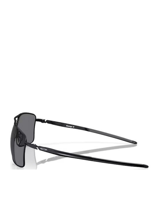 Oakley Gauge 8 Мъжки Слънчеви Очила с Черна Метална Рамка и Черни Стъкла OO4124-01