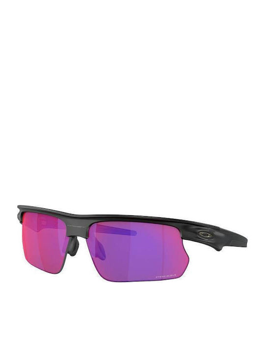 Oakley Men's Sunglasses with Black Plastic Frame and Purple Mirror Lens OO9400-08