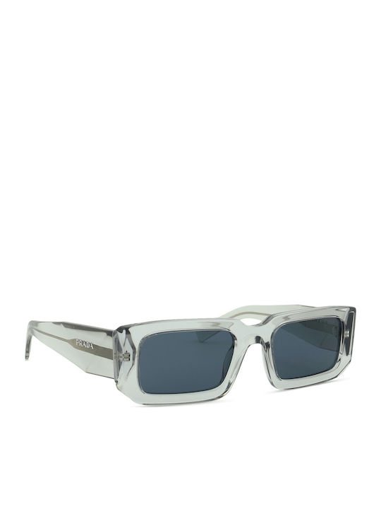 Prada Unisex Sunglasses with Transparent Plastic Frame and Gray Lens PR06YS 12R09T