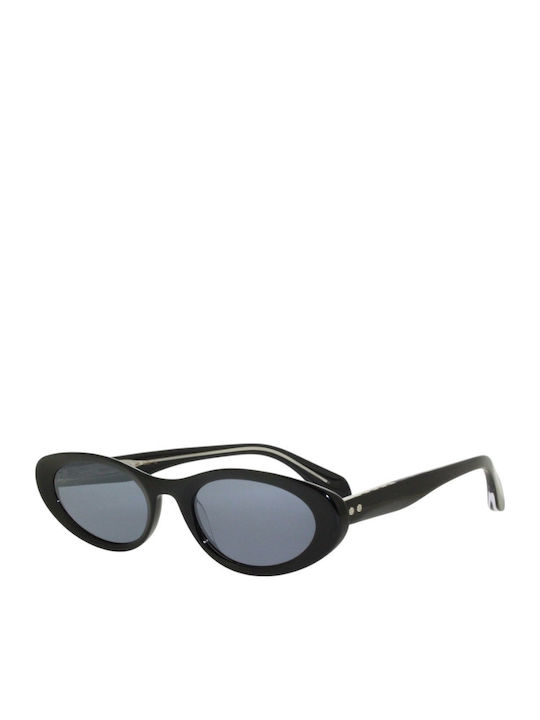 Gigi Barcelona Damen Sonnenbrille mit Schwarz Kunststoff Gestell und Hellblau Linse 1019/11