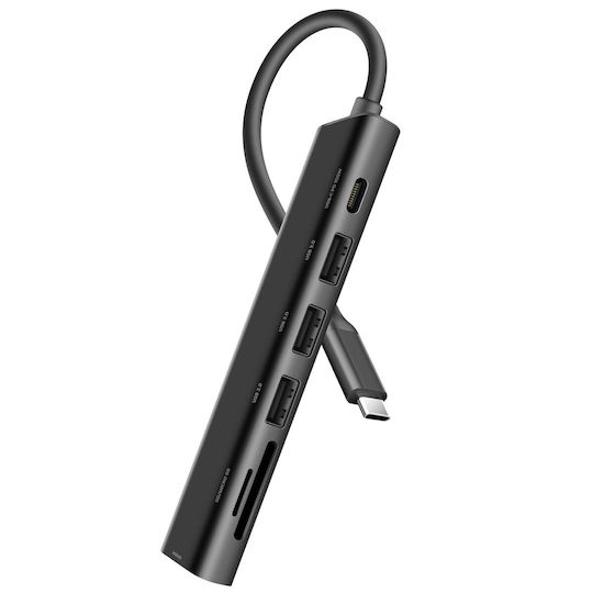 Swissten USB-C Docking Station με HDMI 4K PD Μαύρο (44040202)