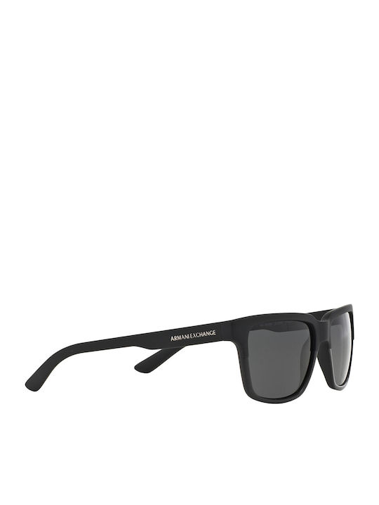 Armani Exchange Ανδρικά Γυαλιά Ηλίου με Μαύρο Κοκκάλινο Σκελετό και Γκρι Φακό AX4026S 812287