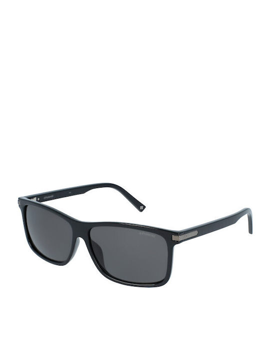 Polaroid Ochelari De Soare Pentru Bărbați Cu Ramă Neagră Din Plastic Și Lentile Gri Polarized PLD2075/S/X 807/M9