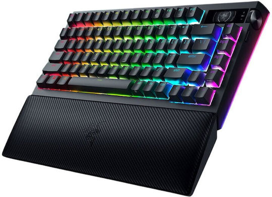 Razer BlackWidow V4 Pro Fără fir Gaming Tastatură Mecanică 75% cu Razer Orange comutatoare și iluminare RGB (Engleză Internațională)