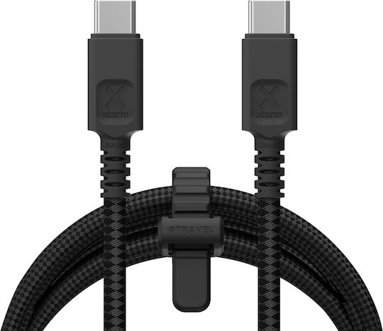Xtorm USB 2.0 Cable USB-C male - USB-C 240W PD Μαύρο 3m CX3101
