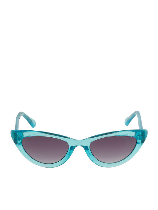 Guess Guess Damen Sonnenbrille mit Türkis Horn umrandetem Rahmen und Gray Verlaufsfarbe Gläser GU7811S 84B