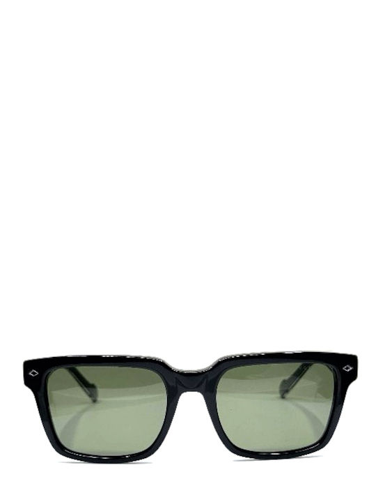 Vogue Men's Sunglasses with Black Horn-Rimmed Frame and Brown Polarized Lenses VO5573S W44/9A