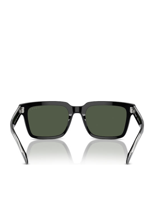 Vogue Men's Sunglasses with Black Horn-Rimmed Frame and Brown Polarized Lenses VO5573S W44/9A