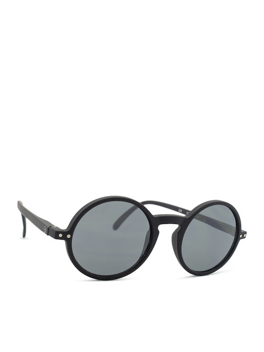 Izipizi #G Unisex Sonnenbrille mit Schwarz Kunststoff Gestell und Schwarz Linse