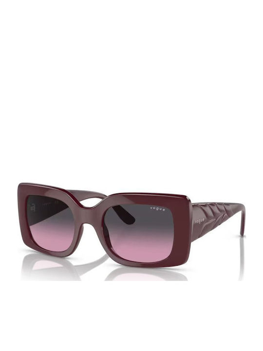 Vogue Women's Sunglasses with Burgundy Plastic Frame and Burgundy Gradient Lens VO5481S 3048/90