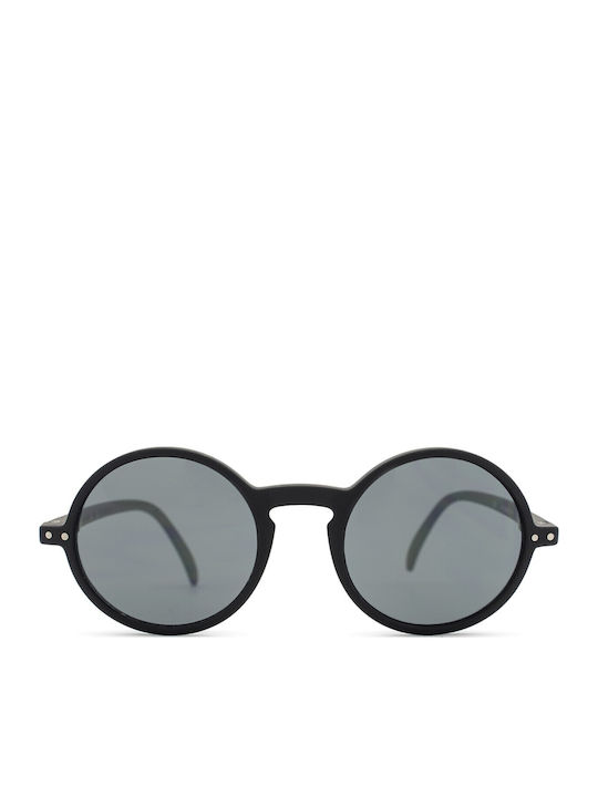 Izipizi #G Unisex Sonnenbrille mit Schwarz Kunststoff Gestell und Schwarz Linse