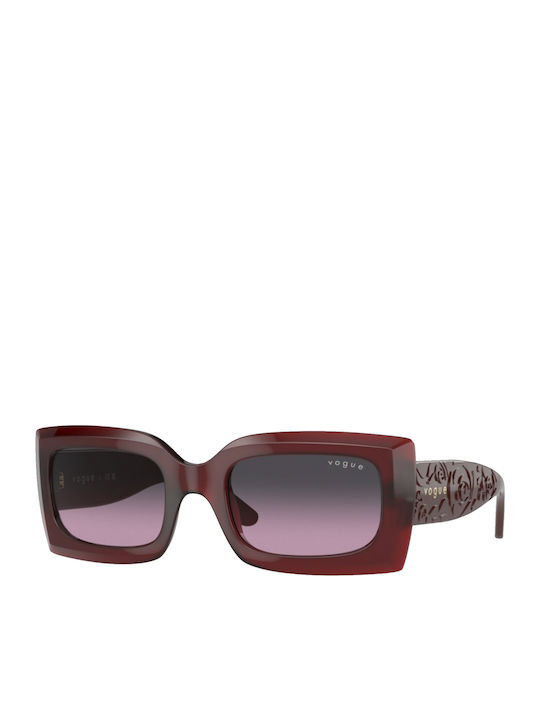 Vogue Women's Sunglasses with Red Plastic Frame and Red Lens VO5526S 309490