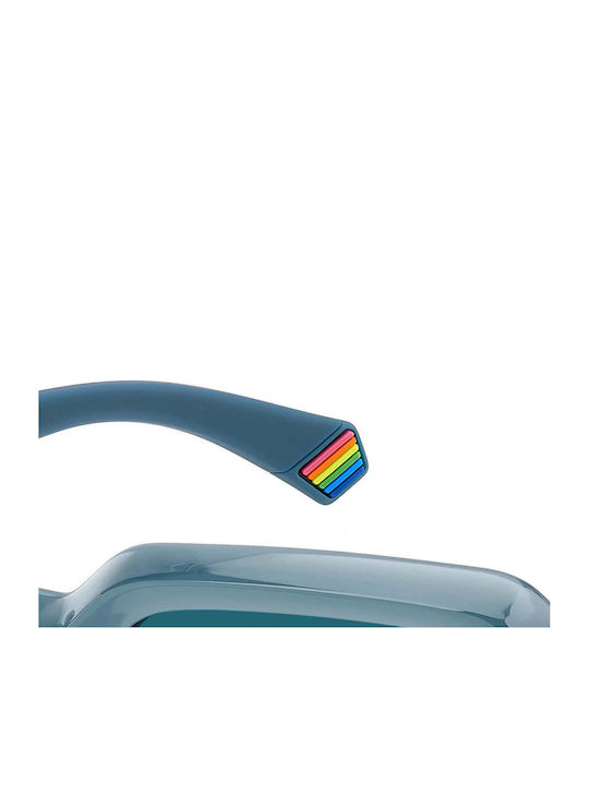 Polaroid Unisex Γυαλιά Ηλίου με Μπλε Κοκκάλινο Σκελετό και Μπλε Φακό PLD6239/S/X MVU/C3