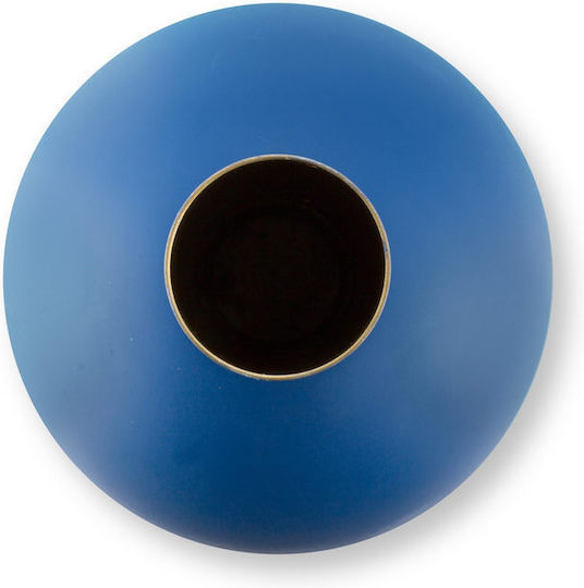 Pip Studio Metallisches Matt Blaues Vase 24,5cm x 42cm