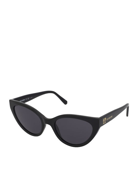 Women's Sunglasses with Multicolour Plastic Frame and Black Lens