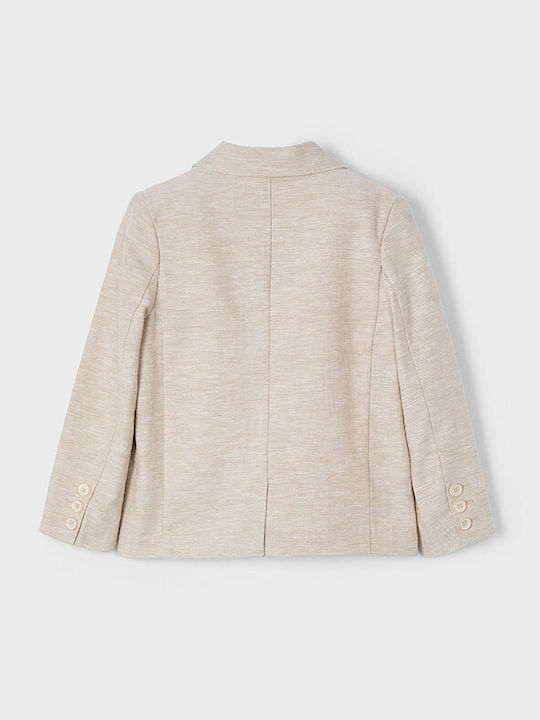 Kids Long Dark Beige Blazer