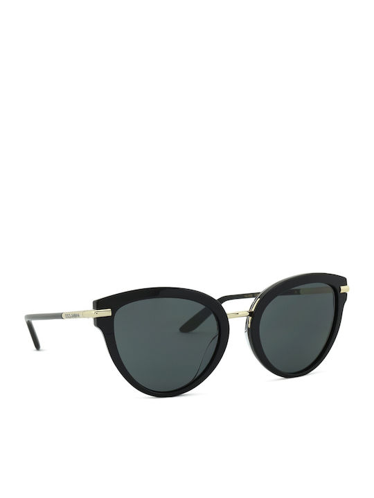 Dolce & Gabbana Дамски Слънчеви Очила с Черна Рамка и Черни Преливащи Стъкла DG4492 32998G