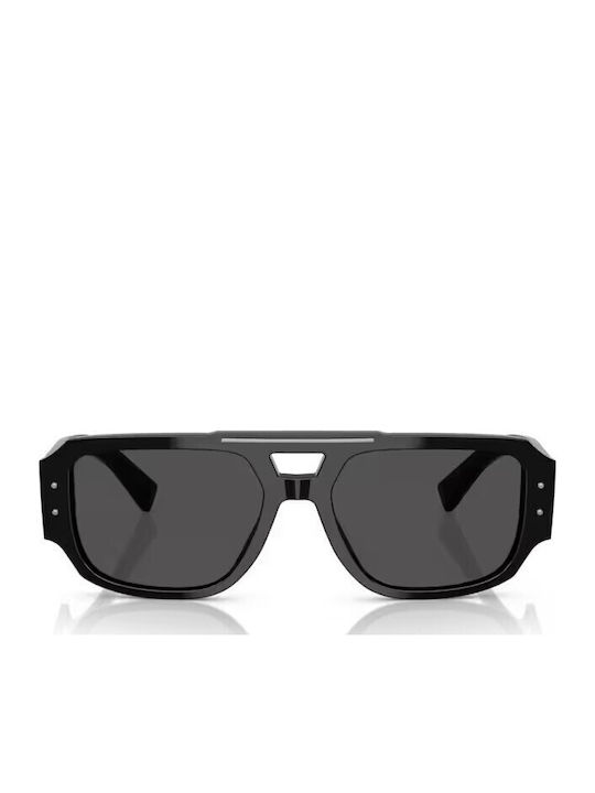 Dolce & Gabbana Мъжки Слънчеви Очила с Черна Пластмасова Рамка и Сиви Стъкла DG4482 501/87