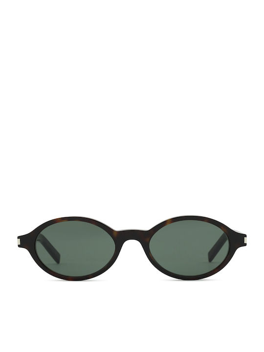 Ysl Jeanne Unisex Γυαλιά Ηλίου με Καφέ Ταρταρούγα Κοκκάλινο Σκελετό και Γκρι Φακό