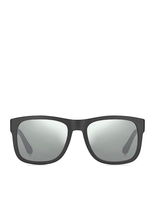 Tommy Hilfiger Men's Sunglasses with Black Plastic Frame and Black Lens