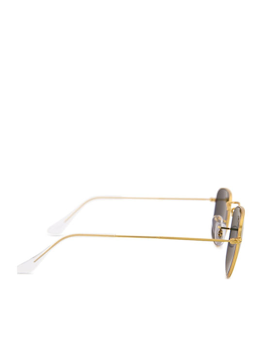 Ray Ban Frank Unisex Γυαλιά Ηλίου με Χρυσό Μεταλλικό Σκελετό και Πράσινο Polarized Φακό RB3857 919658
